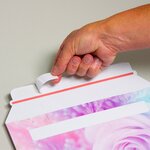 Lot de 10 enveloppes carton b-box 4 imprimée rose format 250x353 mm