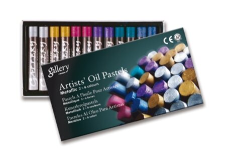 Pastels à l'huile Mungyo Métallisés Boite 12 assortis - Mungyo