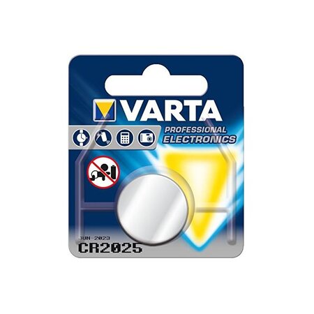 Pile bouton lithium 'electronics' cr2025 3 volt  170mah varta