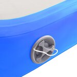 vidaXL Tapis gonflable de gymnastique avec pompe 400x100x20cm PVC Bleu