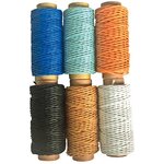 Lot de 6 bobines de 20 m de chanvre nature
