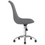 vidaXL Chaises pivotantes à manger lot de 4 Gris clair Tissu