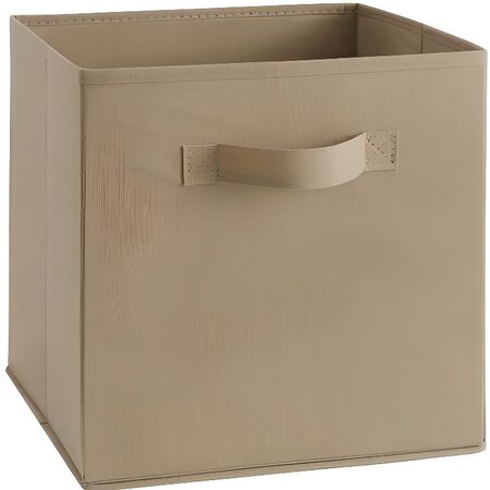 COMPO Boîte de rangement/tiroir pour meuble en tissu  - 27x27x28 cm - Beige lin
