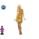 Déguisement Disco F Jaune XS/S