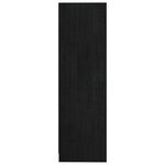 vidaXL Bibliothèque Noir 70x33x110 cm Bois de pin massif