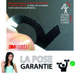 Numéro 1-Numéro adhésif pour boîtes aux lettres - Vinyle épais texturé, hauteur 50 mm - Bois Miel