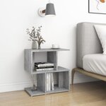 vidaXL Tables de chevet 2 Pièces Gris béton 50x30x51 5 cm Aggloméré