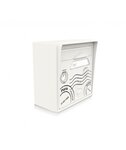 Pack de 2 boîtes aux lettres murales - "Globe-trotter" - "Blanc ivoire"