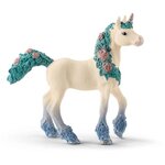 Schleich - figurine licorne aux fleurs  poulain