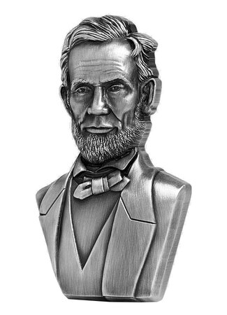Pièce de monnaie en Argent 10000 Francs g 62.2 (2 oz) Millésime 2022 Busts ABRAHAM LINCOLN