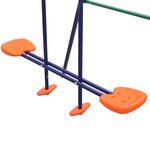 vidaXL Ensemble de balancelle avec 5 sièges Orange