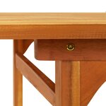 vidaXL Table à dîner de jardin 220x90x75 cm Bois d'acacia massif
