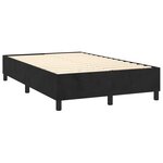 vidaXL Sommier tapissier avec matelas et LED Noir 120 x 200 cm Velours