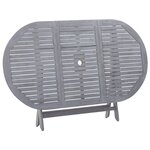 vidaXL Table pliable de jardin 160 x 85 x 75 cm Bois d'acacia massif