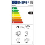 Lave-vaisselle pose libre brandt lvc144ix - 14 couverts - moteur inverter - 44db - inox
