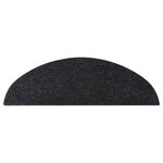 vidaXL Tapis d'escalier autocollants 15 Pièces 56x17x3 cm Anthracite