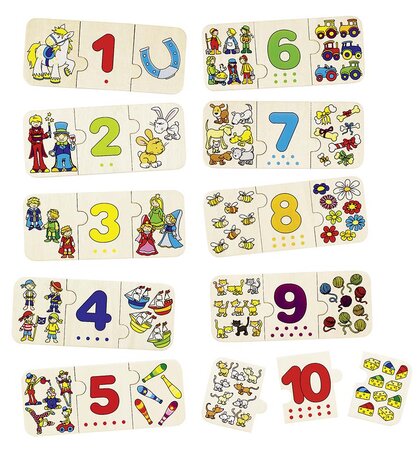 Puzzle Chiffres et associations d'images - Goki