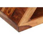 vidaXL Table d'appoint Forme de Z Bois massif de Sesham