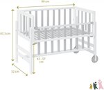 Lit cododo Betty Blanc/Naturel