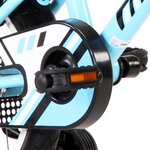 vidaXL Vélo pour enfants 16 pouces Noir et bleu