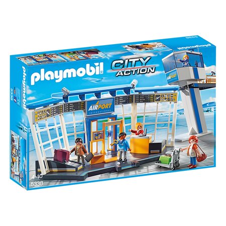 Playmobil 5338 city action - aéroport avec tour de contrôle