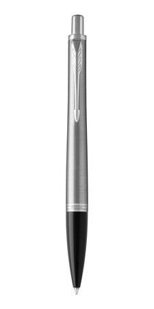 PARKER Urban - Stylo-bille, Métro métallique, pointe moyenne, attributs chromés, recharge bleue