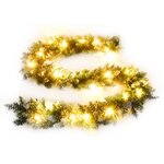 vidaXL Guirlande de Noël avec lumières LED Vert 5 2 m PVC