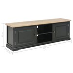 vidaXL Meuble TV Noir 120 x 30 x 40 cm Bois