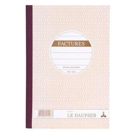 Manifold Autocopiant 210x148 Factures 50 Tripli - X 5 - Le Dauphin