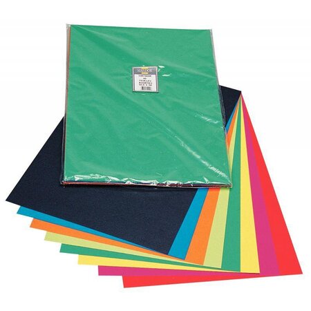 Paquet de 40 feuilles Carta 50 x 32 5 cm 270 g couleurs assorties