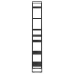 vidaXL Étagère de rangement Noir 60x30x210 cm Bois d'ingénierie