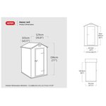 Keter Abri de stockage Manor 43 gris foncé
