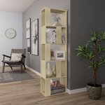 vidaXL Bibliothèque/Séparateur de pièce Chêne sonoma 45x24x159 cm