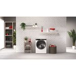 Lave-linge hublot hoover h-wash 500 hwp 411ambc/1-s - 11 kg - induction - vapeur - 1400 trs/min -  classe a - blanc