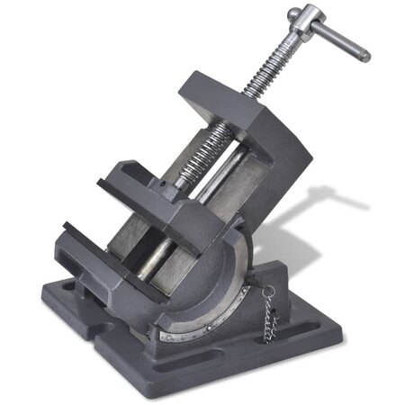 vidaXL Étau inclinable de perceuse à pression manuelle 110 mm
