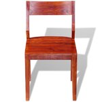 vidaXL Chaises à manger lot de 2 bois d'acacia massif
