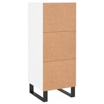 vidaXL Buffet blanc 34 5x34x90 cm bois d'ingénierie