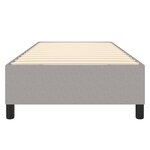 vidaXL Sommier à ressorts de lit Gris clair 80x200 cm Tissu