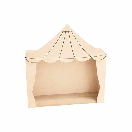 Étagère Murale en bois Cirque 32x33 6x10 cm