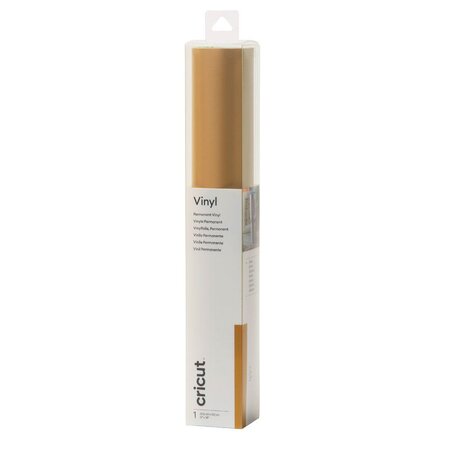 Cricut : Rouleau vinyle premium permanent Doré 30 5x122cm