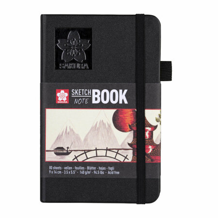 Carnet croquis 9 x 14 cm 140g 80 feuilles sketch book sakura
