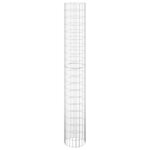 vidaXL Poteau à gabion circulaire Acier galvanisé Ø30x200 cm