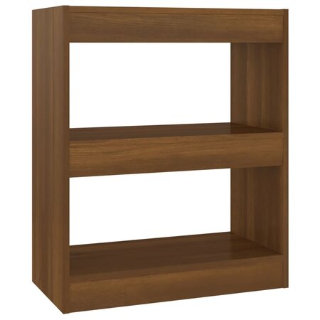 vidaXL Bibliothèque/Séparateur de pièce Chêne marron 60x30x72 cm