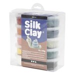 Set 10 pâtes à modeler Silk Clay 40 g