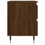 vidaXL Tables de chevet 2 Pièces chêne marron 40x35x50 cm bois ingénierie