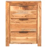 vidaXL Buffet 59x33x75 cm Bois d'acacia massif