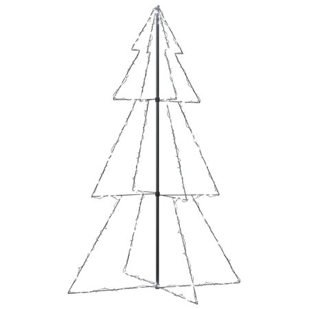 vidaXL Arbre de Noël cône 240 LED d'intérieur/d'extérieur 118x180 cm