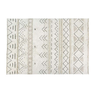 Tapis bohème beige à motifs - 170 x 240 cm