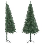 vidaXL Sapin de Noël artificiel d'angle Vert 240 cm PVC