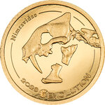 Pièce de monnaie en Or 1000 Togrog g 0.5 Millésime 2023 Evolution of Life GOLDEN NIMRAVIDAE